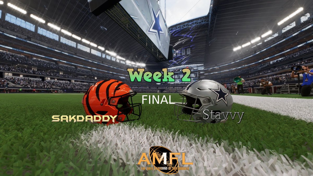 AMFL_Isaac's tweet photo. Week 2 in the #AMFL is approaching fast na the 1-0 Bengals are traveling to Dallas to Take on the 1-0 Cowboys! #madden23 #simleague https://t.co/Z4b2DV0UiN