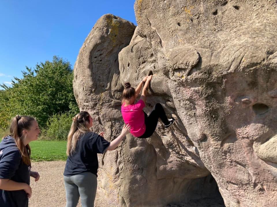 GavHcfe's tweet photo. @hartlepoolfe @HCFESPS Public Service and Policing students continuing their induction to their courses with a day at Summerhill Country Park. Through the day you could see growth in the students confidence and abilities. #transforminglives #personaldevelopment #climbing #HCFE https://t.co/eHM1NoTD3S