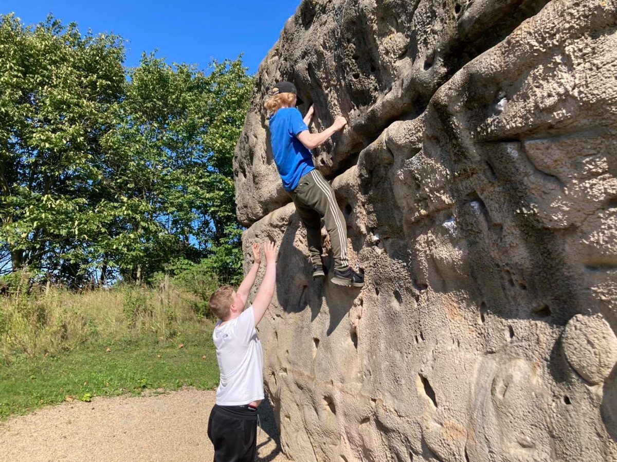 GavHcfe's tweet photo. @hartlepoolfe @HCFESPS Public Service and Policing students continuing their induction to their courses with a day at Summerhill Country Park. Through the day you could see growth in the students confidence and abilities. #transforminglives #personaldevelopment #climbing #HCFE https://t.co/eHM1NoTD3S