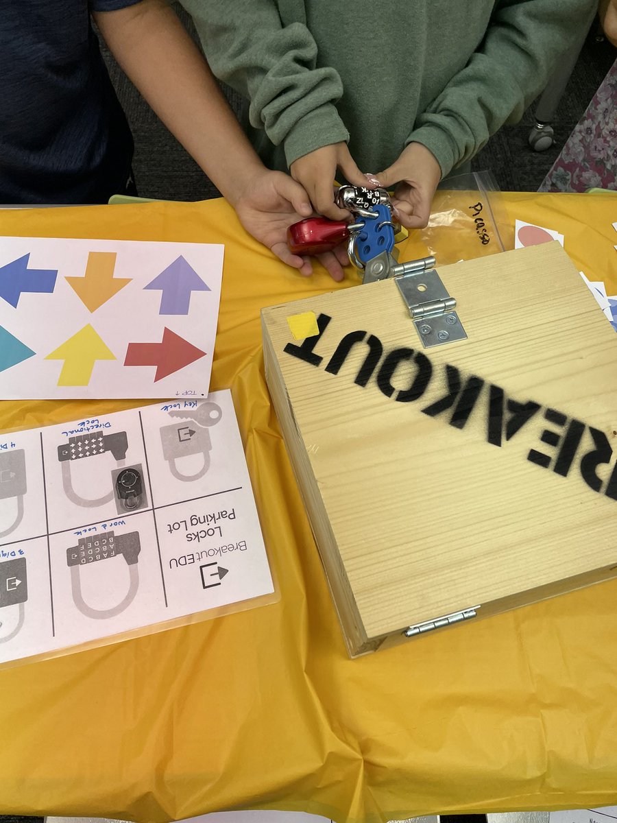 sbutleross's tweet photo. Dot Breakout Edu @ParkGlenES #kellerisdlibraries @KellerISD @KellerLibraries lots of collaboration & questions “This is hard but I like it!”#kidsdeserveit https://t.co/HrkBAIGvP9