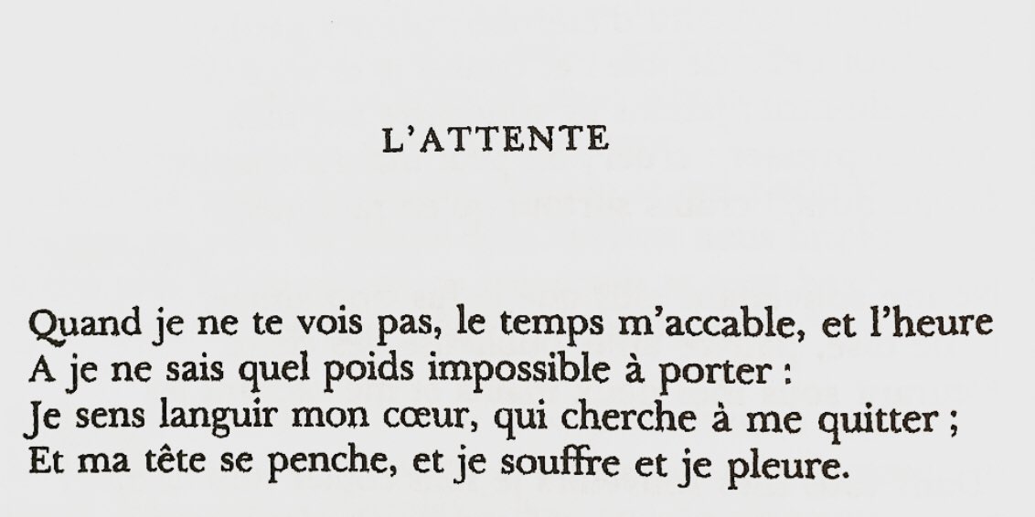 Marceline Desbordes-Valmore (Poésies, 1830).