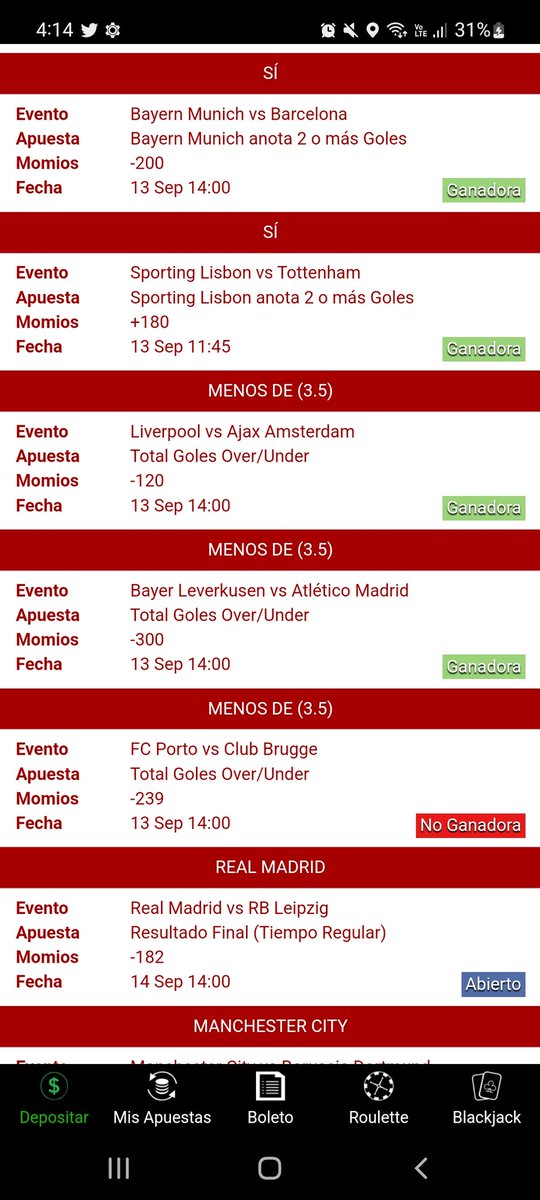 F por el bruja y gol en el último minuto 🤪, pero como es apuesta de sistema sigue en pie 🤑🤑