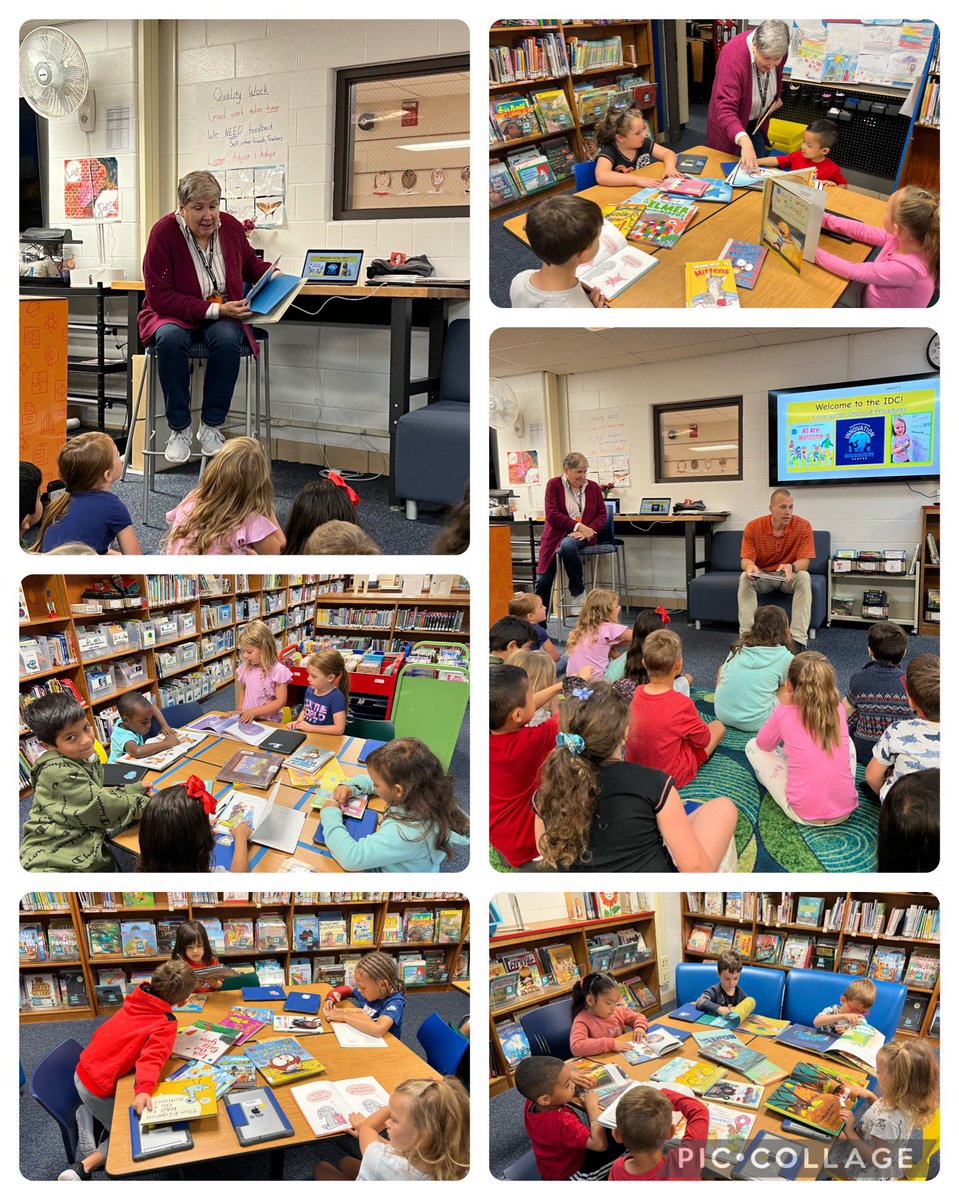 We went to the IDC to listen to a story and look at books. We learned how to check one out and carry it back to our classroom.