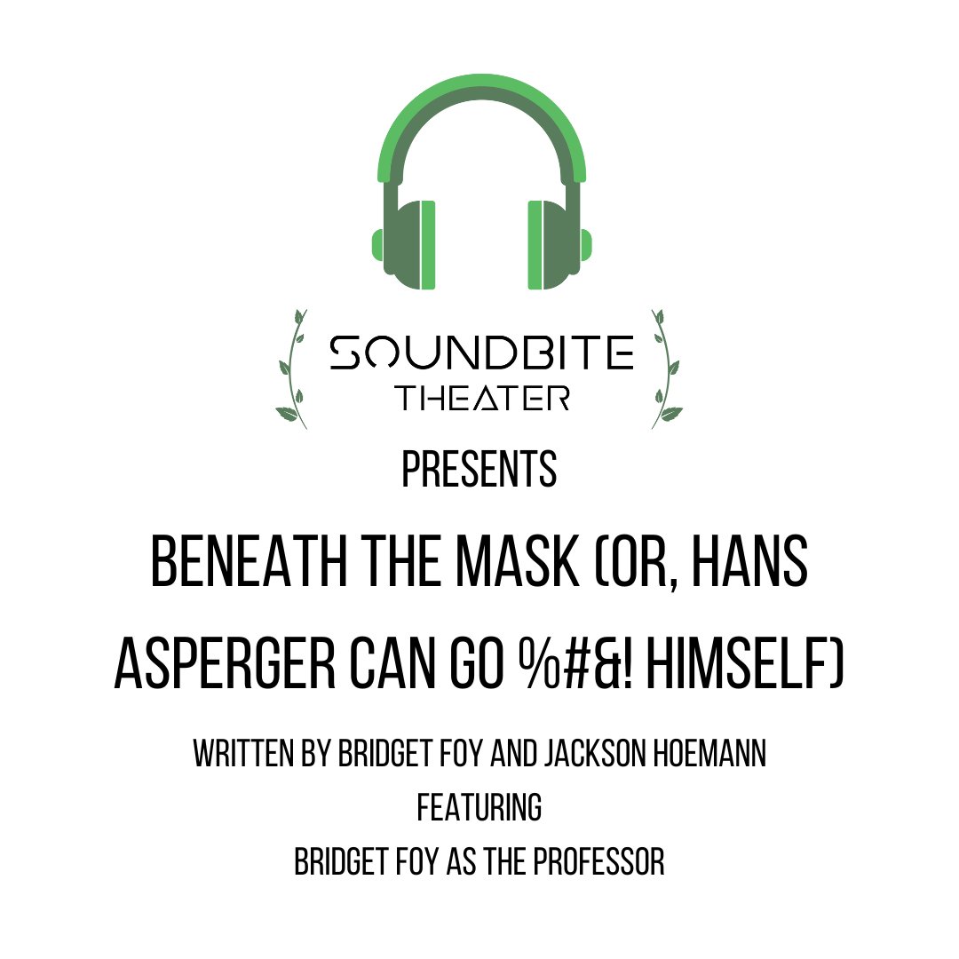 SoundbiteT's tweet image. A psych professor opens up to their class on not being open (also on the %#&amp;amp;!ed up history of how we talk about autism.) "BENEATH THE MASK(OR, HANS ASPERGER CAN GO %#&amp;amp;! HIMSELF)" is out NOW! Give it a listen! 
open.spotify.com/show/618EprwXK…