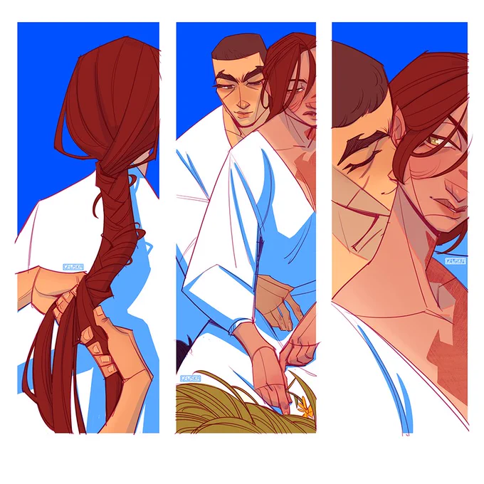 he's not a simp, ok? he just wants to braid her hair and give her small cute kisses  