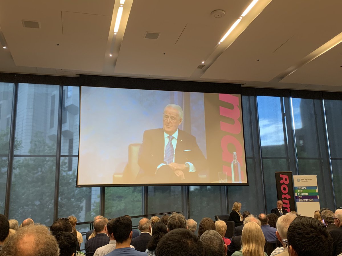 utpress's tweet photo. “Michael Wilson was the most principled, decent, honest colleague.” Former Prime Minister Brian Mulroney at the launch of Wilson’s memoir @rotmanschool #rotmanevents #cdnpoli https://t.co/j6u5RlOOgO