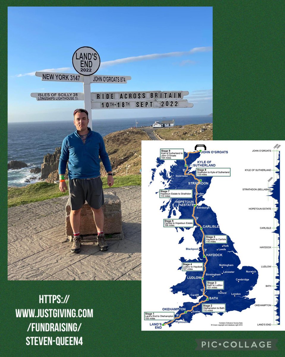 Words can’t describe how proud i am of my husband,currently riding across Britain to raise money for MacMillan. Please donate if you can. Thanks! Day4,500miles left! justgiving.com/fundraising/St… #MacMillan #LEJog2022 <a href="/macmillancancer/">Macmillan Cancer Support</a>