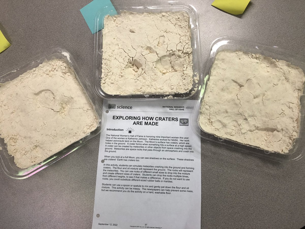 We made some craters this week. #TMScreators TMScommunicators <a href="/DeveMonticone/">Deve Monticone</a> <a href="/MsGraham_TMS/">Penny Graham</a> <a href="/amln21/">Anna Lindsey</a> <a href="/HumbleISD_TMS/">Timberwood Middle</a>