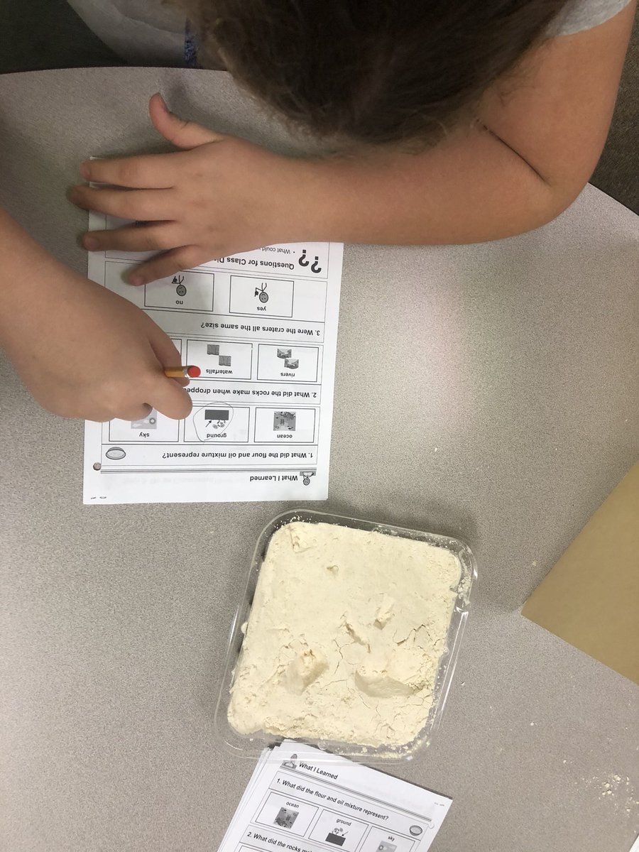 MLPotter1234's tweet photo. We made some craters this week. #TMScreators TMScommunicators @DeveMonticone @MsGraham_TMS @amln21 @HumbleISD_TMS https://t.co/RBmioR3V09