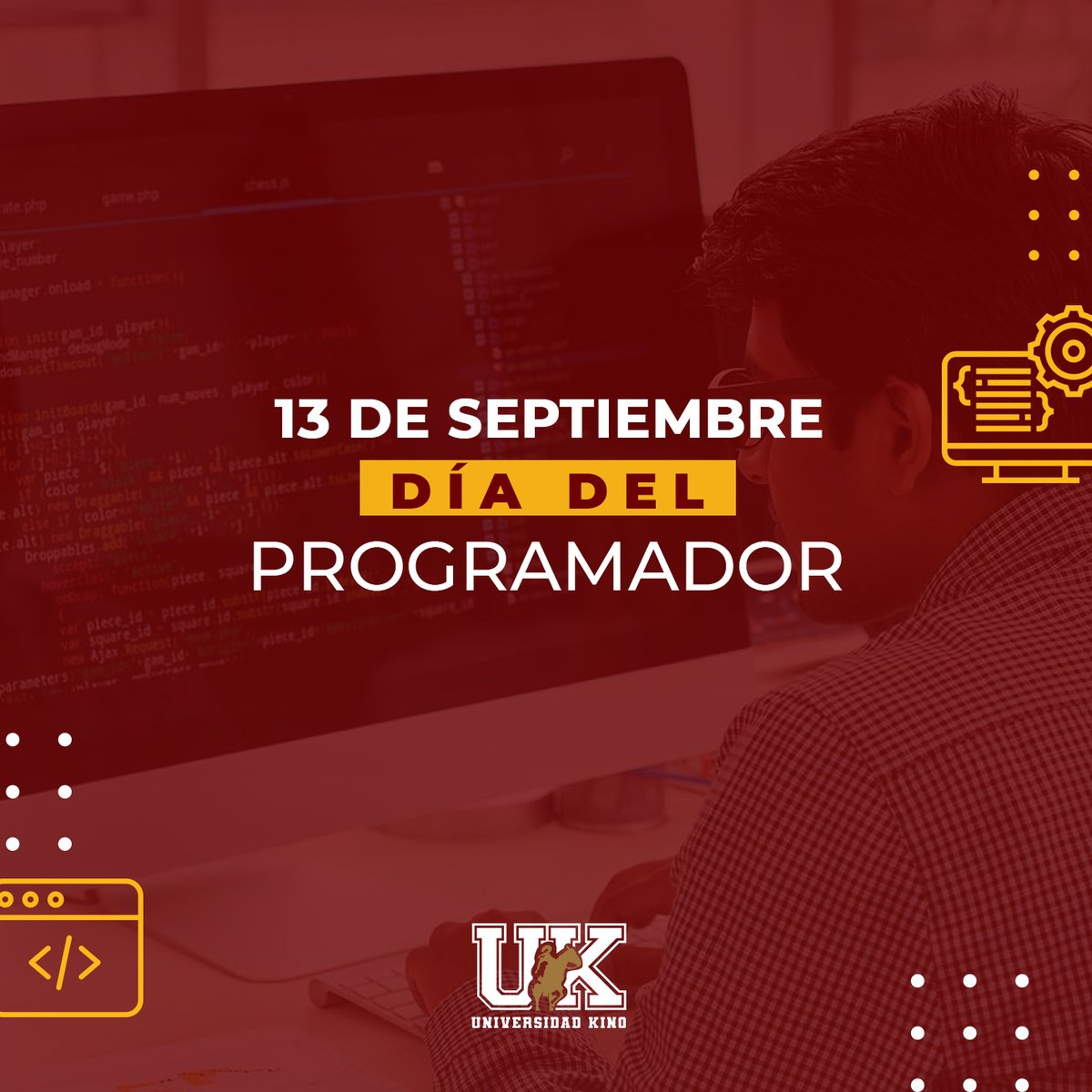 Para problemas imposibles, una solución inexplicable.
¡Feliz día del programador!🧑🏻‍💻
En Universidad Kino felicitamos a todos nuestros alumnos y colaboradores que desempeñan esta honorable profesión.
.
.
.
#SoloLosMejores #UniversidadKino #Unikino #DíadelProgramador #Programador