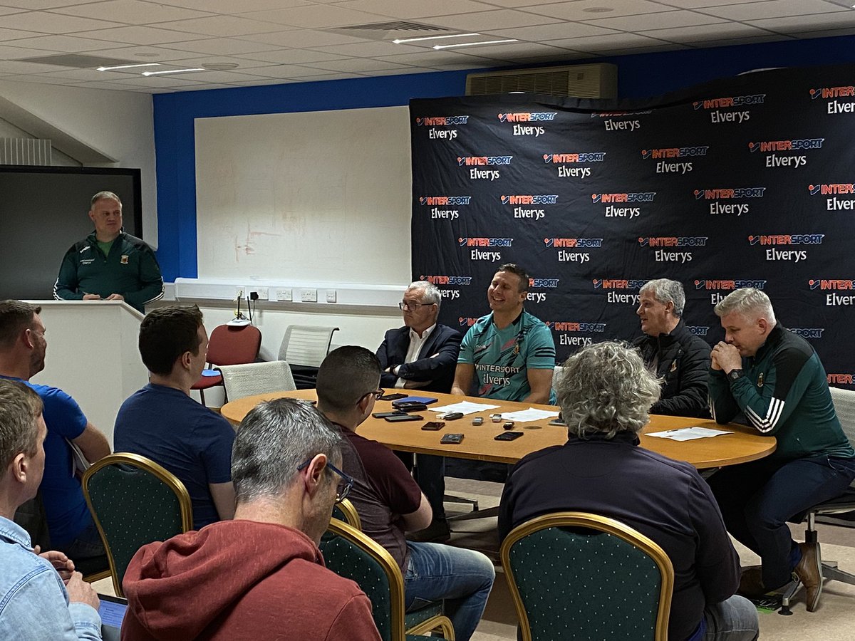The first media briefing with new Mayo GAA senior football manager Kevin McStay & two members of his backroom team Stephen Rockford & Damien Mulligan was held this evening.Kevin outlined his vision & plans for the months ahead. Best of luck to Kevin & his team