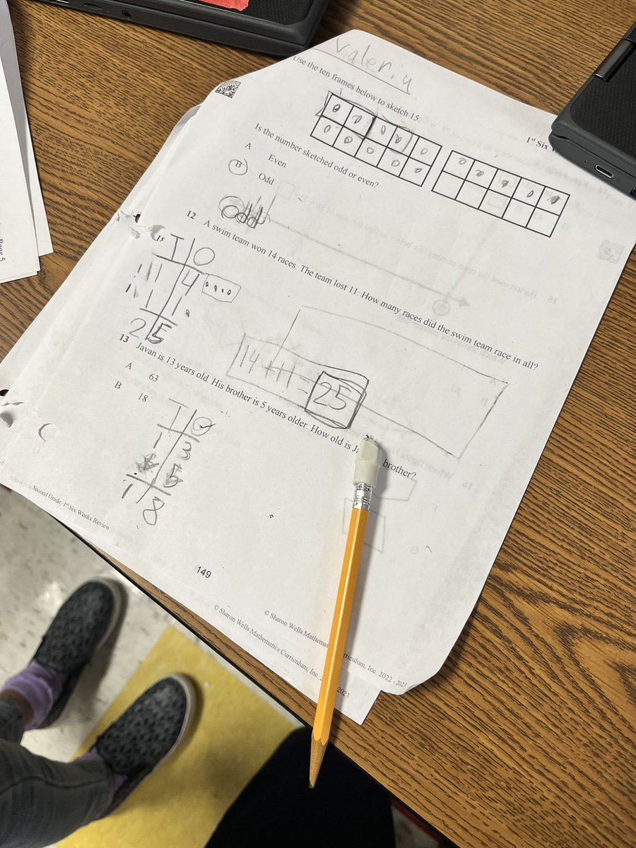 AmberDMartinez's tweet photo. Second graders were working together playing “Around the Room” to review for our six weeks assessment! Our weekly class goal for math is set at 80%! Look at these Tigers go! #SecondGrade #SharonWells #ClassGoals @OakParkES https://t.co/S60FvEi2q8