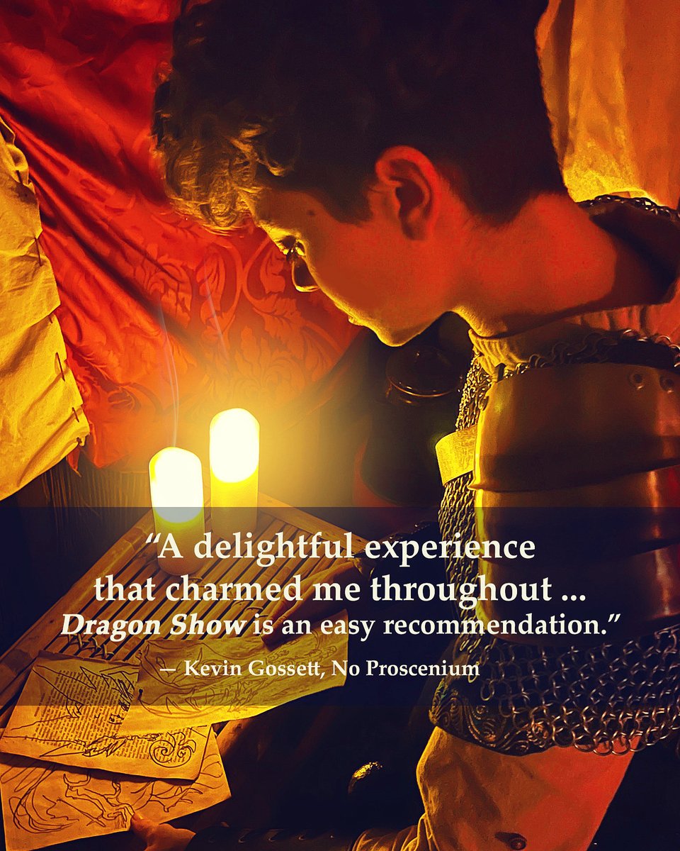 SpyBrunch's tweet photo. Thank you @NoProscenium  for your lovely words about #DragonShow — Don’t miss you chance to get lost in our magical world 🕯🕯🕯 

#dragonshow #immersive #losangeles  ⚔️https://t.co/ewsU9ui4pg https://t.co/adAJgG3h0y
