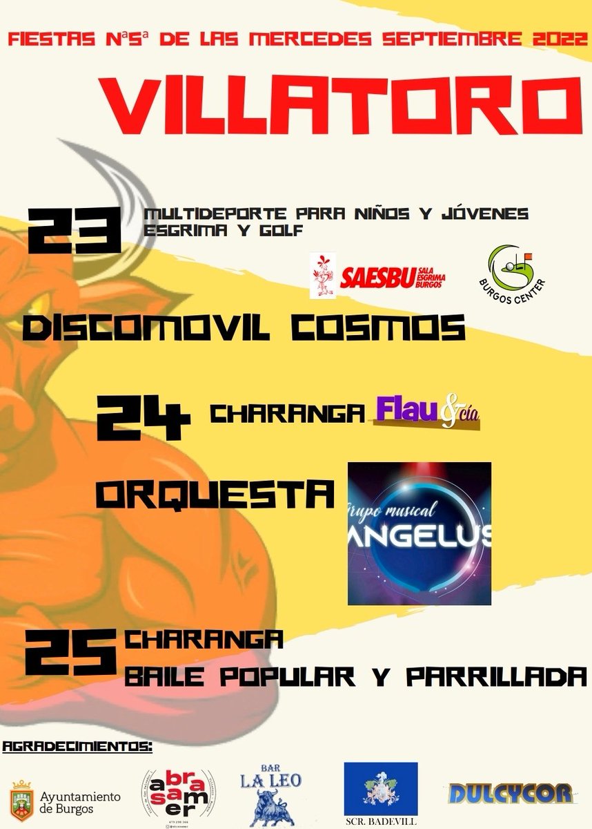 Cartel Fiestas de la Merced 2022 🥳🐂