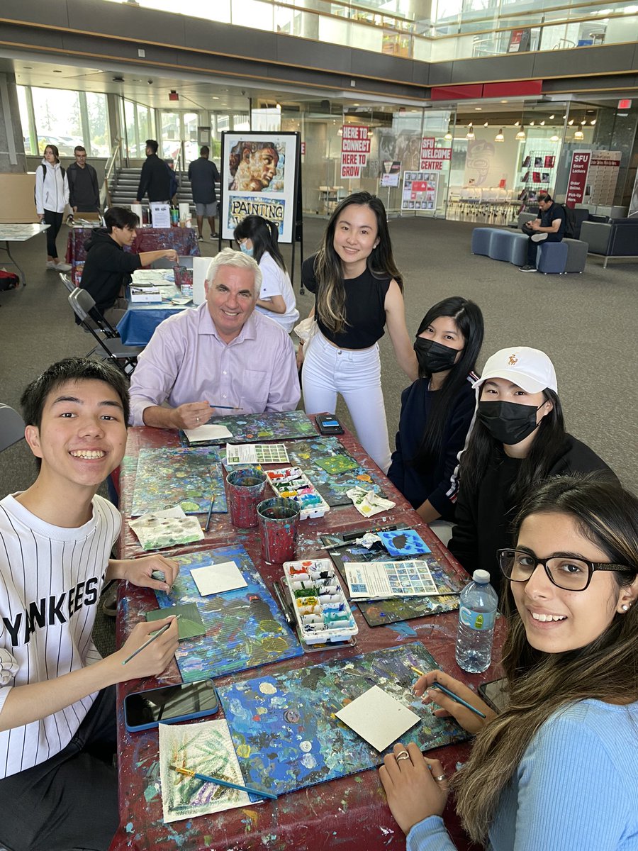 Great time painting our tiles for the <a href="/sfusurrey/">SFU Surrey</a> Mural Mosaics! Stop by the Mezz today and tomorrow to create your own!