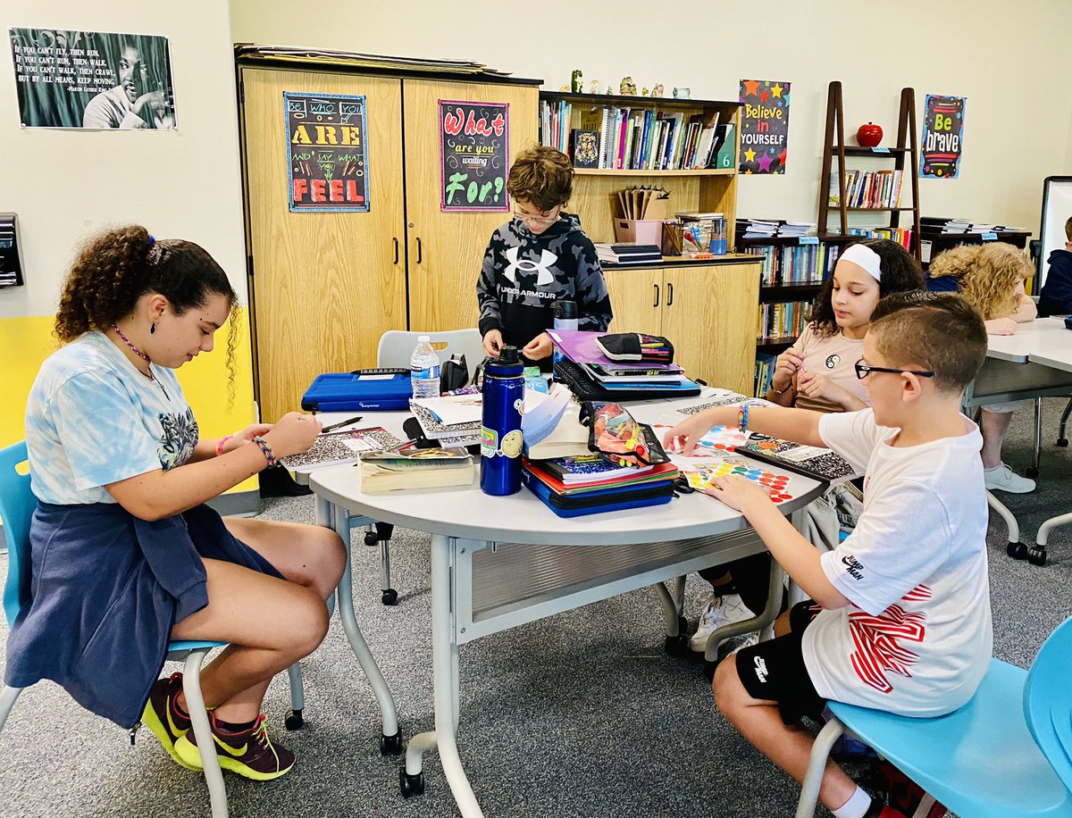 ELA students enjoyed decorating their writing journals and brainstorming writing topics.
