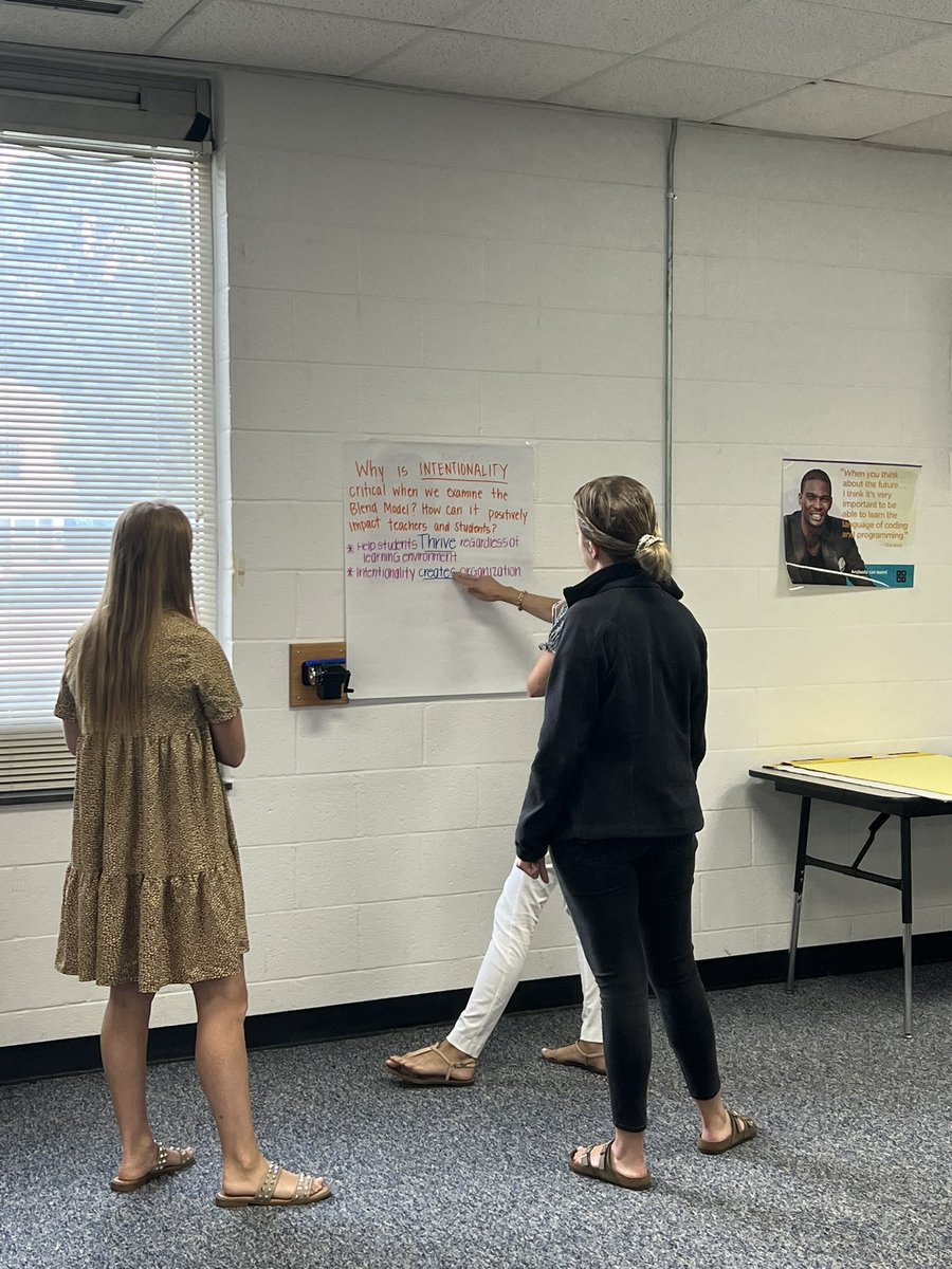 ReThinkBetsy's tweet image. What a day with @BeaufortCoSchNC for #NCRethinkEd PD on the Blend Model. Loved our time with these dynamic educators. How can the #intersectionality of the blended learning models fit the needs of your PSU? Let Rethink help!#teacherleaders #intentionalityiscritical @NCRethinkEd