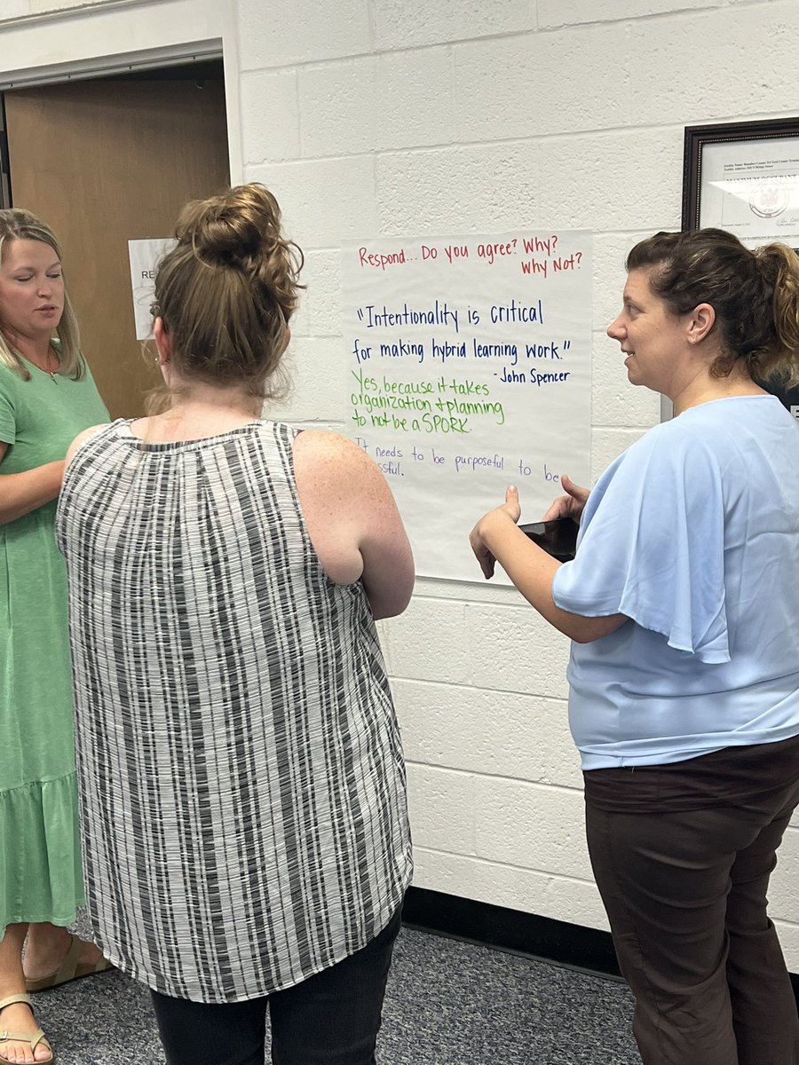 ReThinkBetsy's tweet image. What a day with @BeaufortCoSchNC for #NCRethinkEd PD on the Blend Model. Loved our time with these dynamic educators. How can the #intersectionality of the blended learning models fit the needs of your PSU? Let Rethink help!#teacherleaders #intentionalityiscritical @NCRethinkEd