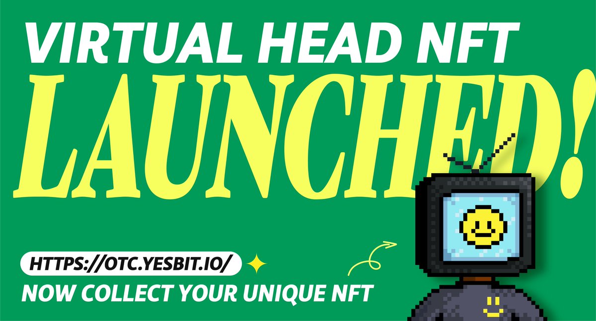 YesBit_Canada's tweet photo. 🔥Virtual Head NFT Launched on Yesbit OTC!!

📺 #VirtualHead to all users! Holding Virtual Head to get your extra benefit. 

#referralprogram #nft #yesbit #otc https://t.co/if4aUJhgi4