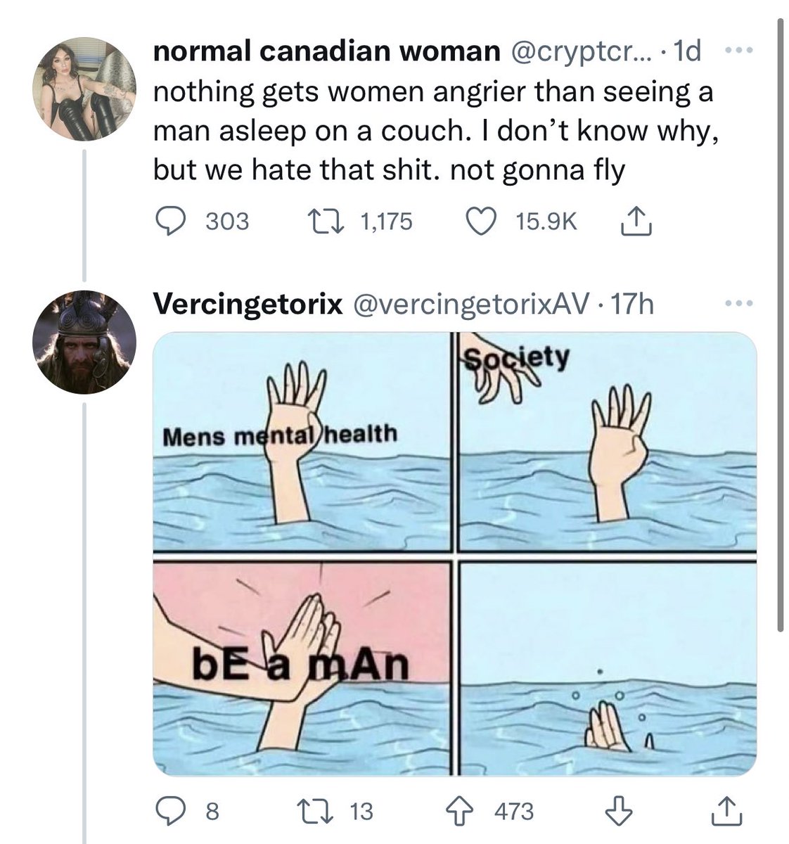 biggestjoel's tweet photo. I have no idea what the original tweet means, I have no idea how that comic relates to it, I have no idea what the gender swapped version of the tweet would mean https://t.co/ux7ZMURGGc
