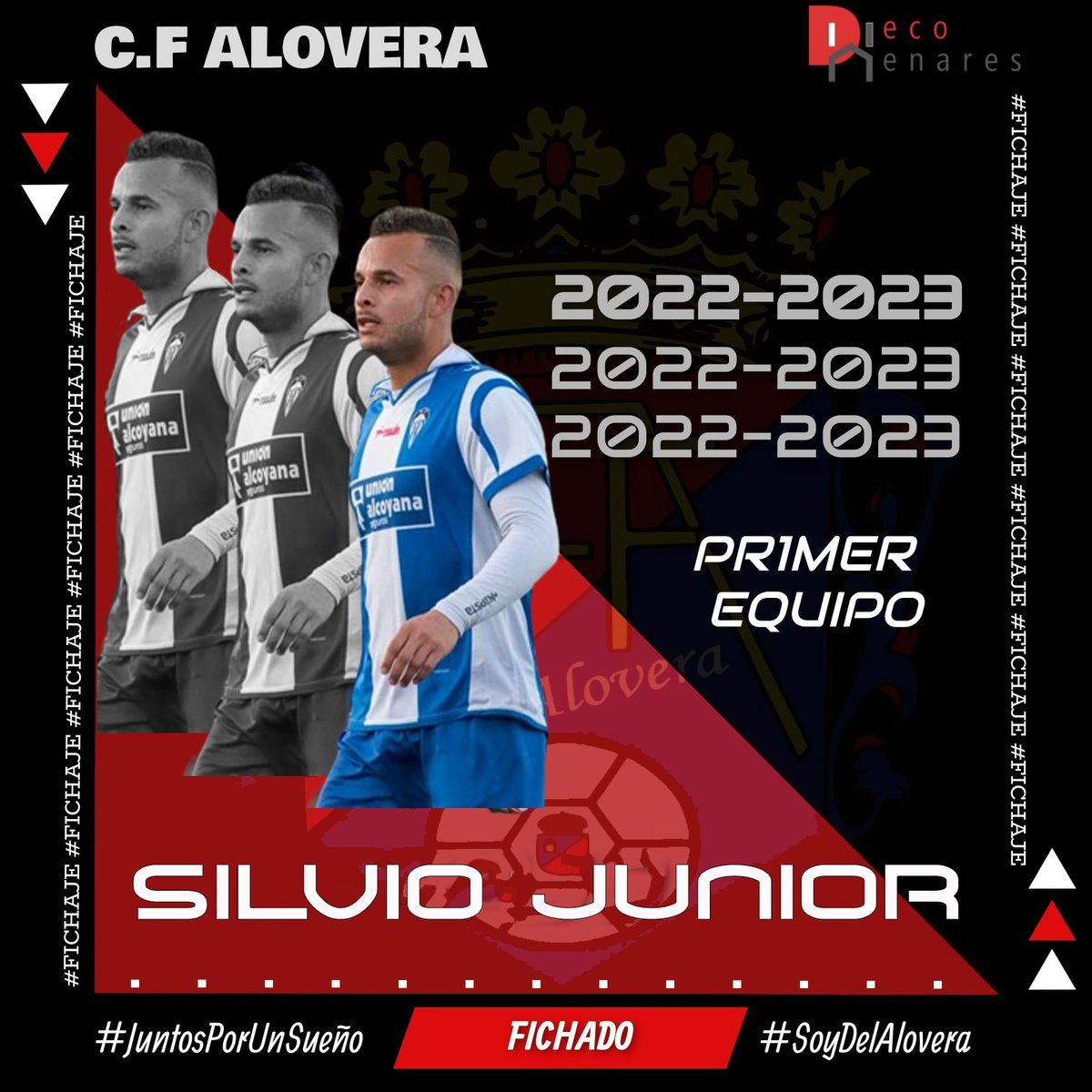 CfAlovera's tweet photo. 🚨 FICHAJE |
◾Silvio Junior, nuevo fichaje del #cfalovera.
Se incorpora este jugador para dar experiencia en el centro de el campo.
➡️Despues de su paso por #3rfef con los @cdlosyebenes y por 2a B con @cdalcoyano1928oficial aterriza en Alovera.
Bienvenido a tu nueva casa. https://t.co/qIJoz02qKH