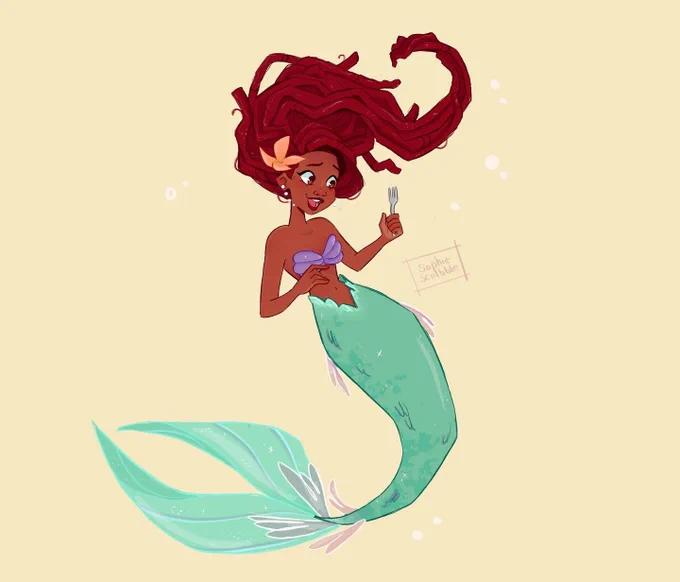Had to draw my favourite mermaid  #TheLittleMermaid 