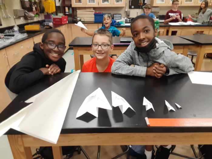 CWMS_office's tweet image. Did you know CWMS is a STEM School?  Our students practiced taking vital signs in our Medical Detectives class and students discovered Newton’s Laws of Motion in our Flight and Space class this week. 🩺🩻🚀✈️ #STEM #CWway