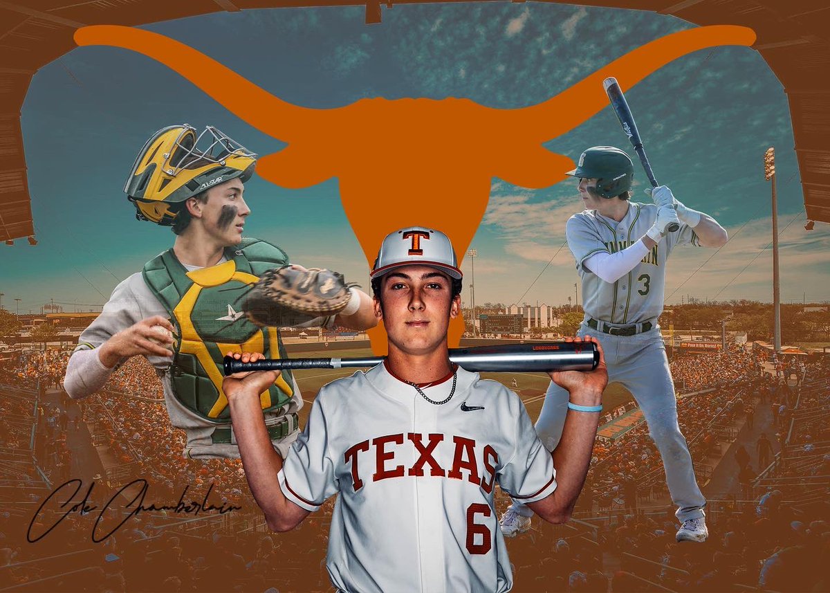 Cole Chamberlain (@c0lechamberlain) on Twitter photo Iโm extremely honored and excited to announce my commitment to further my academic and baseball career at the University of Texas! Iโd like to thank my family, teammates, and coaches who have been by my side. Extremely stoked to be a Longhorn! Hook โem๐ค๐ผ
<a href="/SMmustangBB/">San Marin Baseball</a> <a href="/NorCalU1/">NorCalU</a> Iโm extremely honored and excited to announce my commitment to further my academic and baseball career at the University of Texas! Iโd like to thank my family, teammates, and coaches who have been by my side. Extremely stoked to be a Longhorn! Hook โem๐ค๐ผ
<a href="/SMmustangBB/">San Marin Baseball</a> <a href="/NorCalU1/">NorCalU</a>