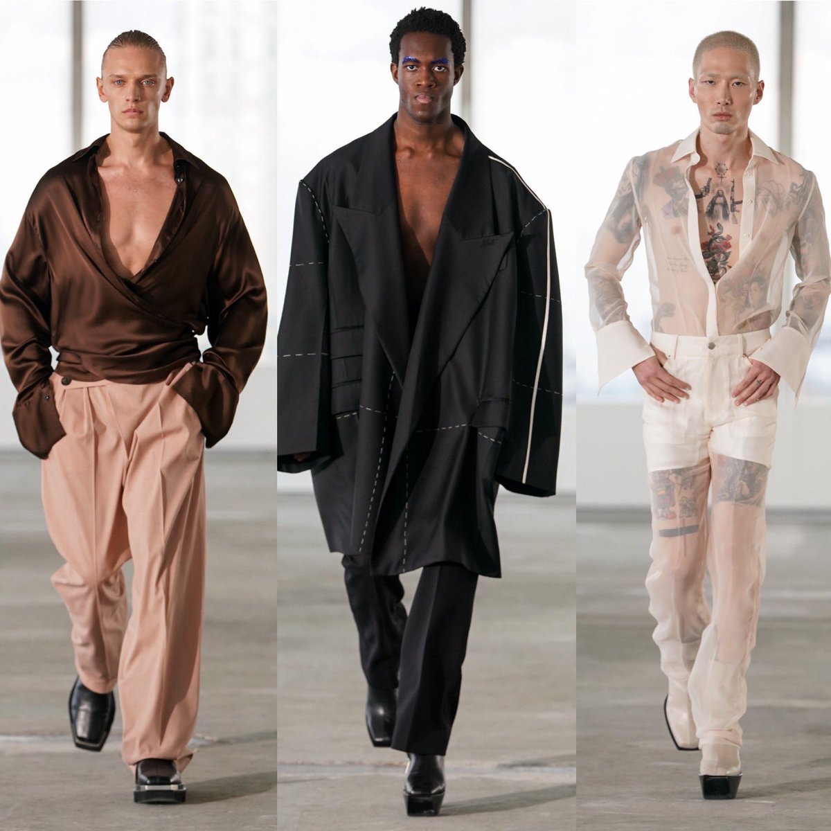 StreetFashion01's tweet photo. Peter Do debut’s his Menswear Collection for SS23!🖤 https://t.co/DREidpctQH