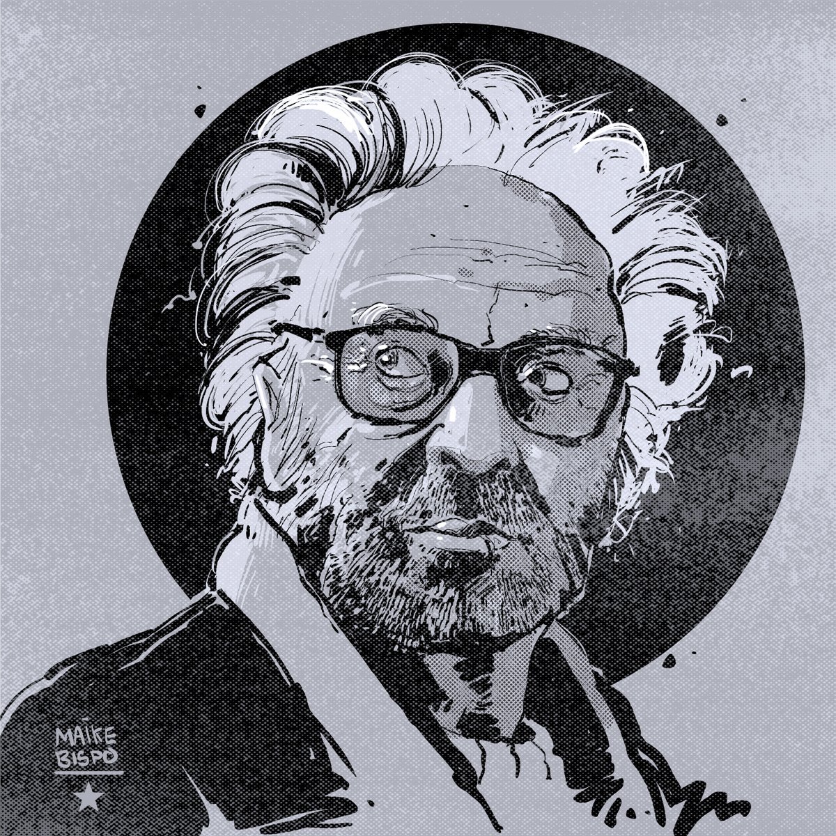 maike_bispo's tweet image. Sketch 03 - About Godard
#characterdesignchallenge #ink #characterman #cinemalover #nouvellevague #Godard 

Être ou ne pas être. Ceci n'est pas réellement une question.