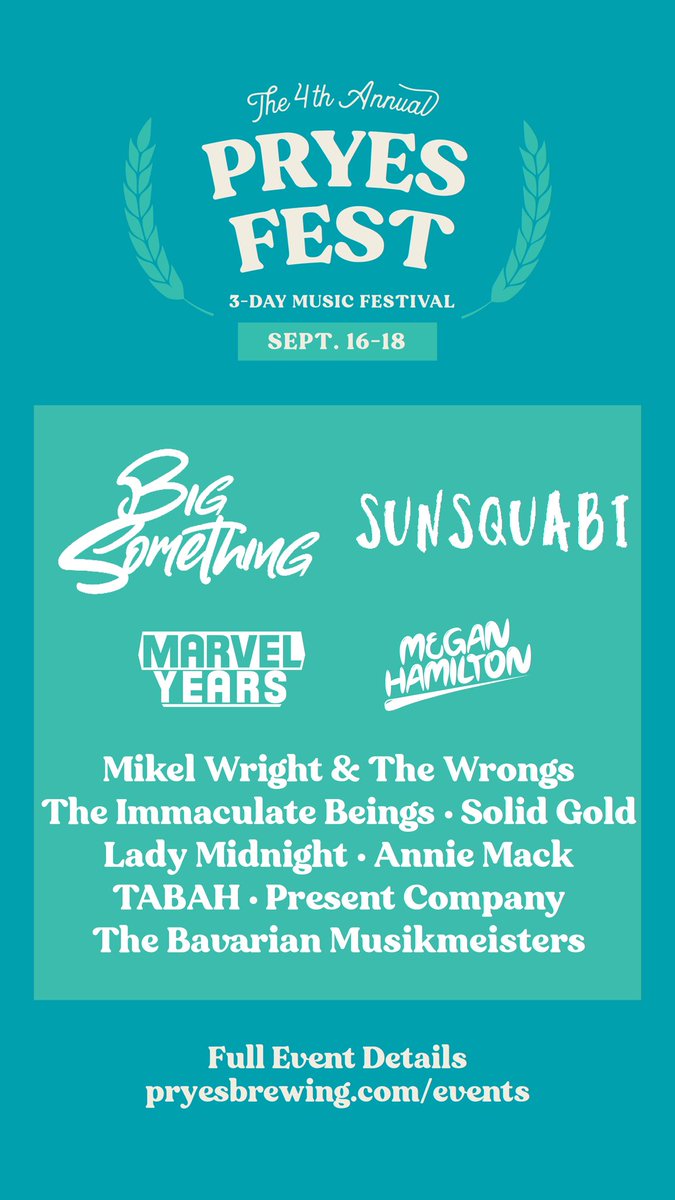 PresentCompany_'s tweet photo. Hey everyone! HOLY SMOKES WE’RE PLAYING PRYES FEST THIS FRIDAY AT 6PM🍻🍻🍻🍻🍻🍻🍻🍻🍻🍻🍻
Loads of talented bands on this list. Come out and have a drink with us! https://t.co/vXFfVU6xQi