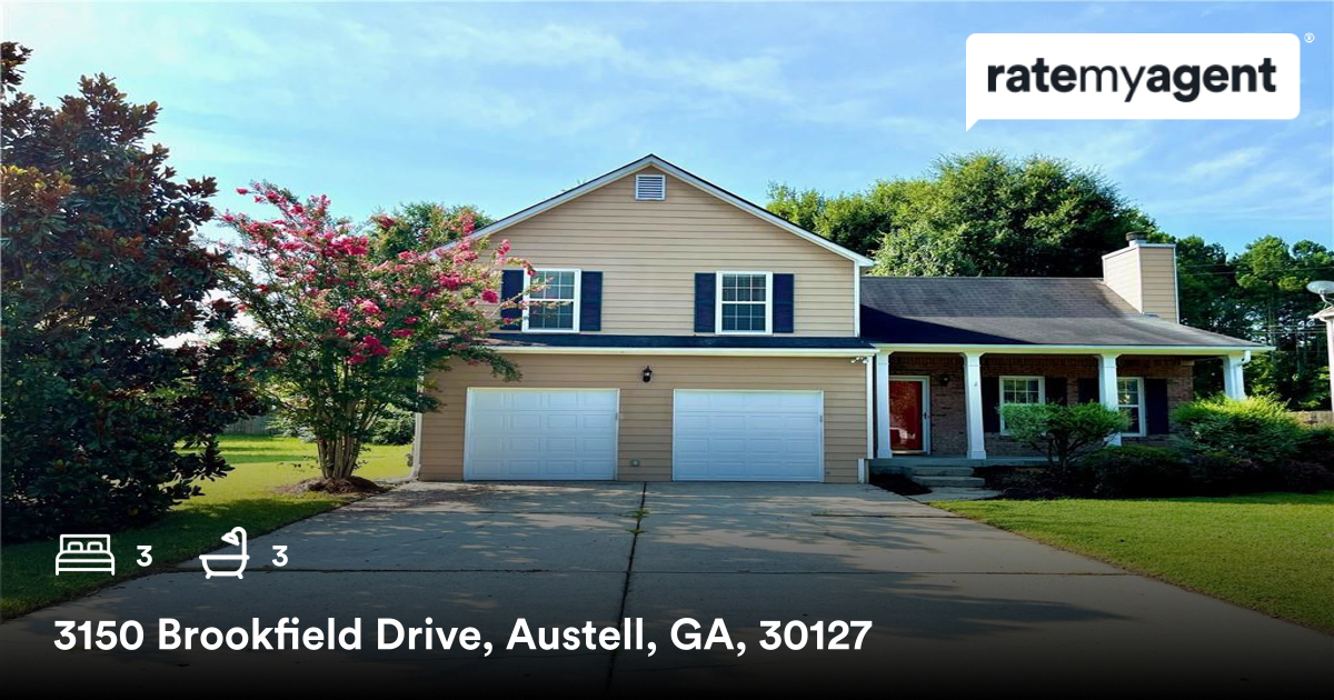 🛌 3 🛀 3
📍 3150 Brookfield Drive, Austell, GA, 30127

My latest sale on #RateMyAgent
rma.reviews/eONEnT1BsiJW

...
#ratemyagent #realestate #BHGRE_Metro_Brokers