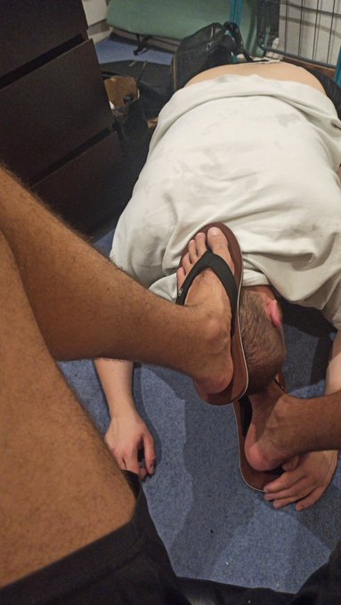 I bet you would queue to be in that position even for few minutes. My feet are constantly on your mind<a href="/tag/feetworship"class="tags"><span>#feetworship</span></a>