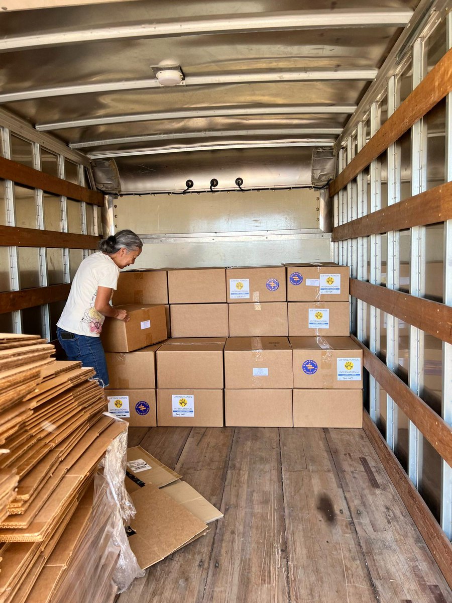 BackroadsFound's tweet image. A recent fundraiser partnering with members @LiftingHandsINT yielded 66 boxes of winter clothing. These boxes will be shipped from Salt Lake City to Ukraine this coming week. #UkraineWillWin