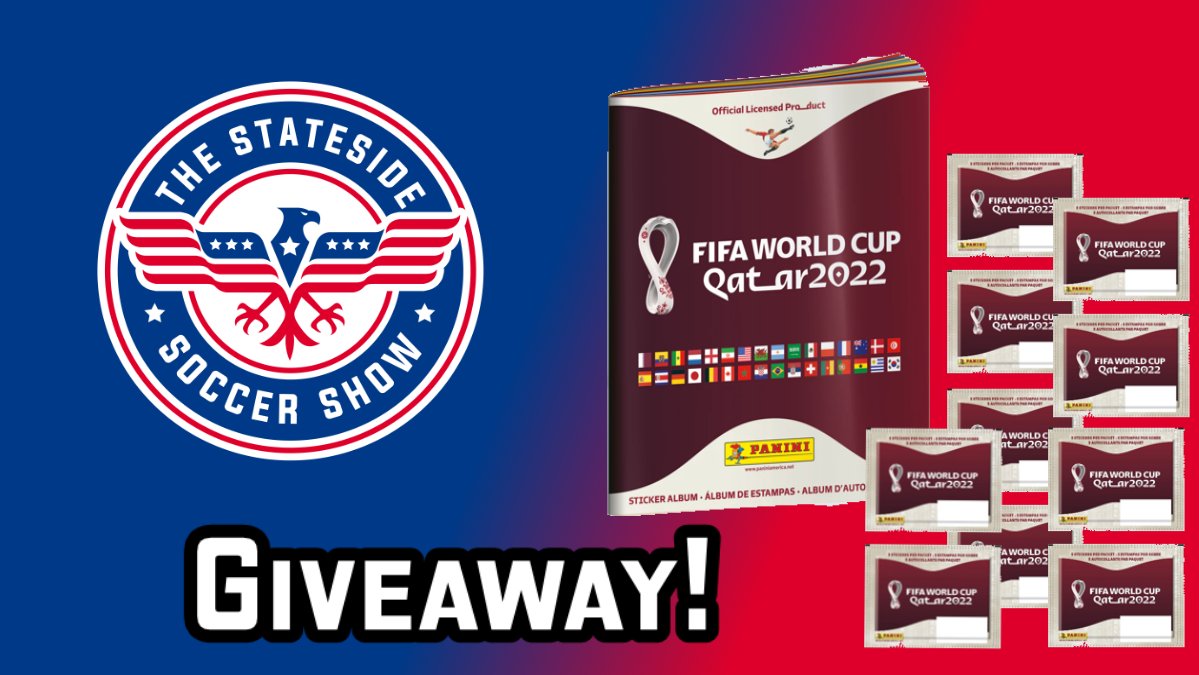 GIVEAWAY! Win a Panini World Cup Qatar Album with 10 packs of stickers! 
How to enter:
1. Like &amp; Retweet this Tweet and Follow us (2 entries)
2. Rate us on Apple Podcasts (2 entries)
3. Rate us on Spotify (2 entries) (Send DM with proof)

Ends 9/20/22 
#giveaway #WorldCup2022
