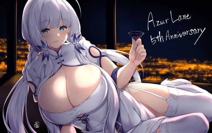 改めて5周年おめでとうございます⸜(*ˊᗜˋ*)⸝
#アズールレーン
#アズレン5周年 