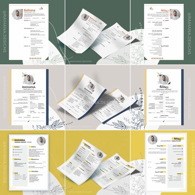 RaihanaDesigns's tweet image. سيرتك الذاتية تزيد من نسبة قبولك في الوظيفة بنسبة 80% 📄💼 

إذا كُنت تبحث عن تصميم سيرة ذاتية أنيقة ومُناسبة لمجال عملك أو تخصصك ، لا تتردّد بالتواصل معنا 📩 

WhatsApp 👇🏻✨ 
wa.me/message/KIZRHD…

#برشلونة_ميونخ #دوري_أبطال_أوروبا #سيرة_ذاتية #وظائف_شاغرة