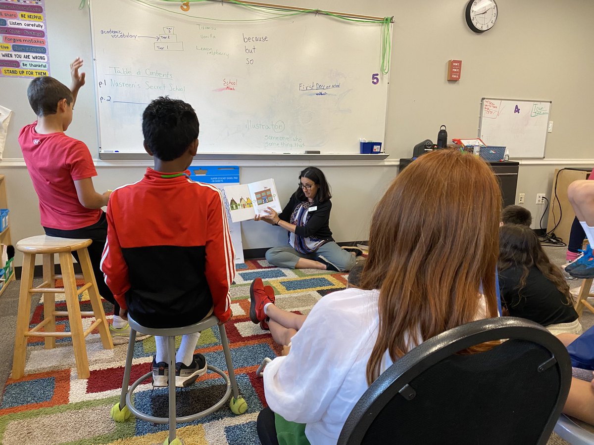 MphSteam's tweet image. Today we read, “School’s First Day of School”. Lots of great vocabulary discussions! #iteach5th #vocabulary #literacy