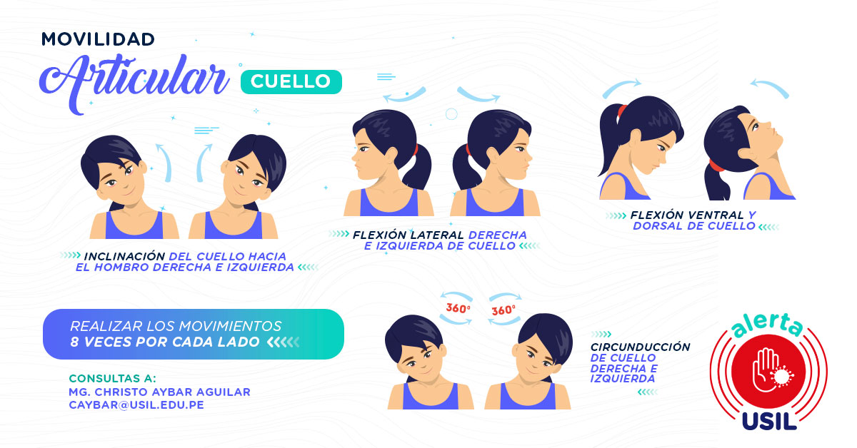 AlertaUsil's tweet photo. ¡Es momento de hacer ejercicios para el cuello! 📢 Así podrás tener mejor movilidad articular. 😉
#ActividadFísica #Ejercicios https://t.co/darErGP4G5