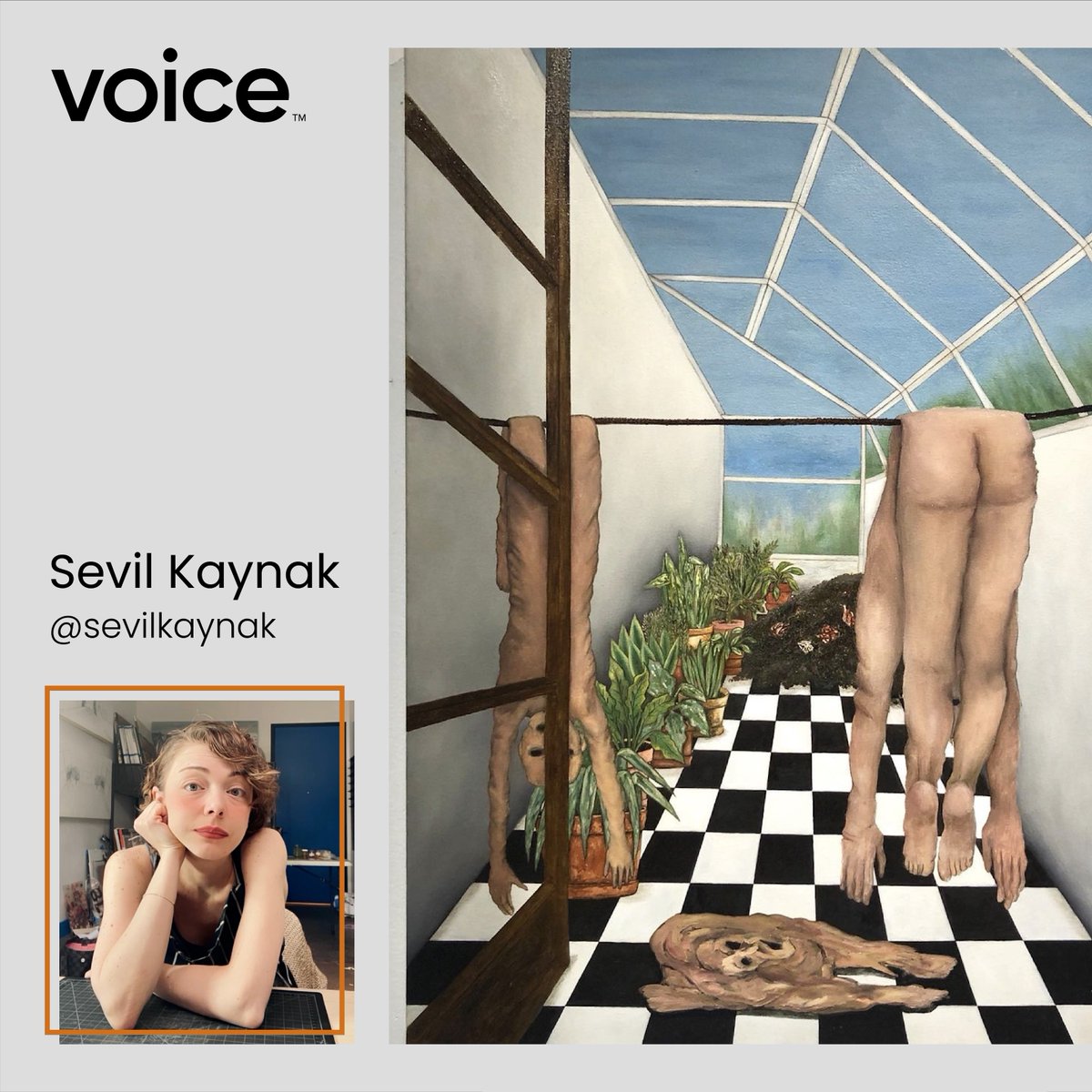 VoiceHQ's tweet photo. Meet the Resident: @sevil_kaynak is a painter, photographer, and sculptor who has dabbled in stop-motion animation. 

Her artwork reflects a deep interest in the human psyche and psychology.

View her NYAA #NFTResidency collection #OnlyOnVoice 🖼️ 
https://t.co/eDvF7JRj3W https://t.co/nemp2fN3Hv