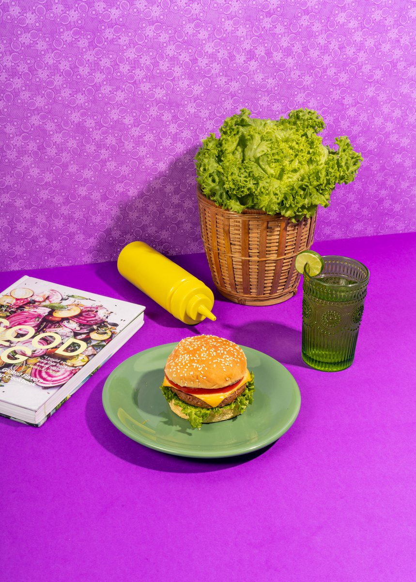 La hamburguesa con todo menos carne, por favor 😋😍