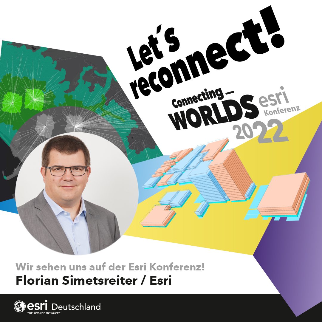 SimFloGeo's tweet photo. Let's reconnect! 
Auf der Esri Konferenz am 5. und 6. Oktober in Bonn:
https://t.co/Y8NqwpVPPk https://t.co/KV267g30HG