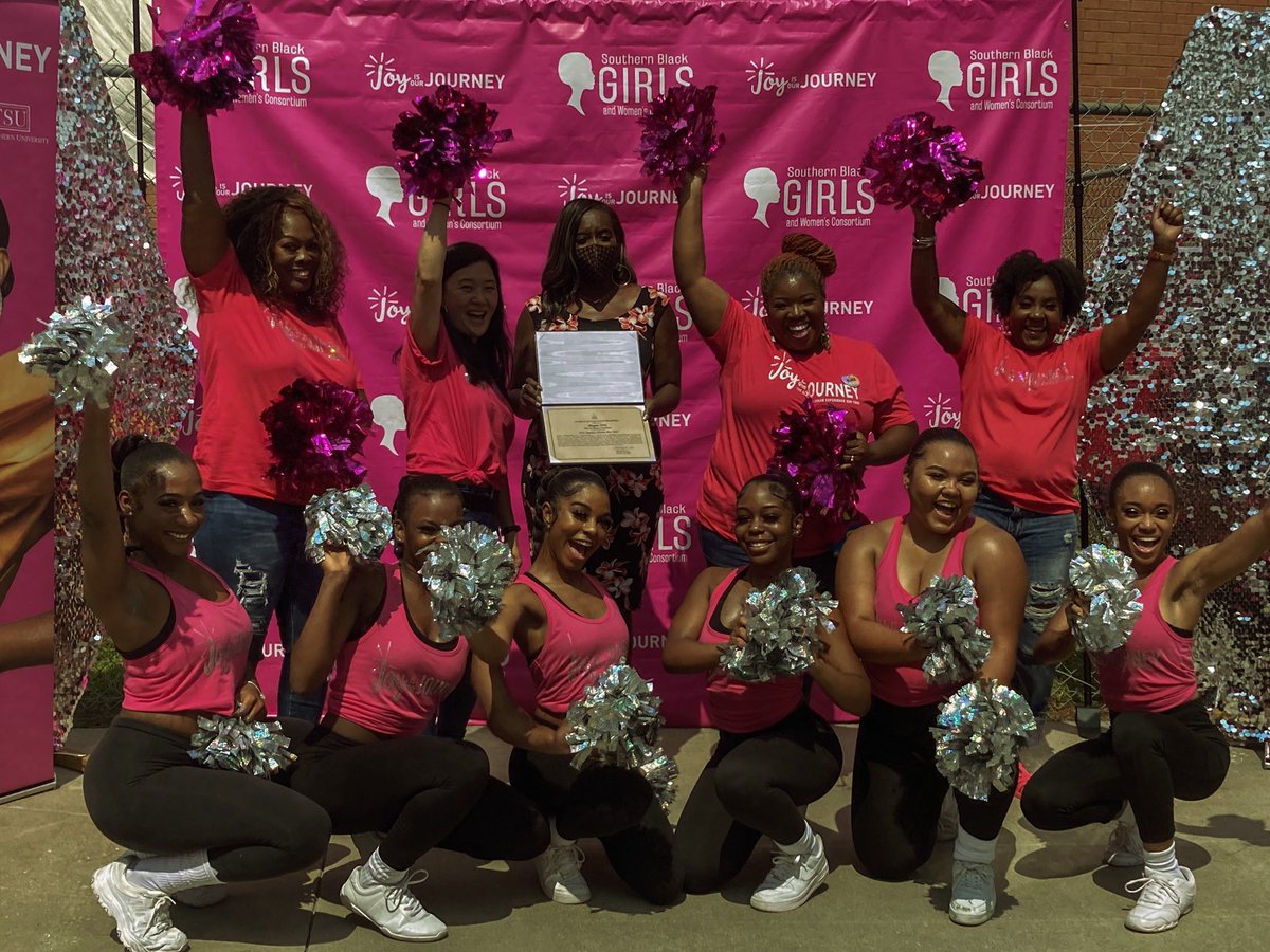 JayhlinR's tweet photo. Meghan Thee Stallion partners with Southern Black Girls and Women’s Consortium in ‘Joy is our Journey,” bringing black girl joy to her alma mater Texas Southern University. 

 #TwitterNewsChat #KTSU2News #JoyIsOurJourney @sswalker https://t.co/MANISRlgIk