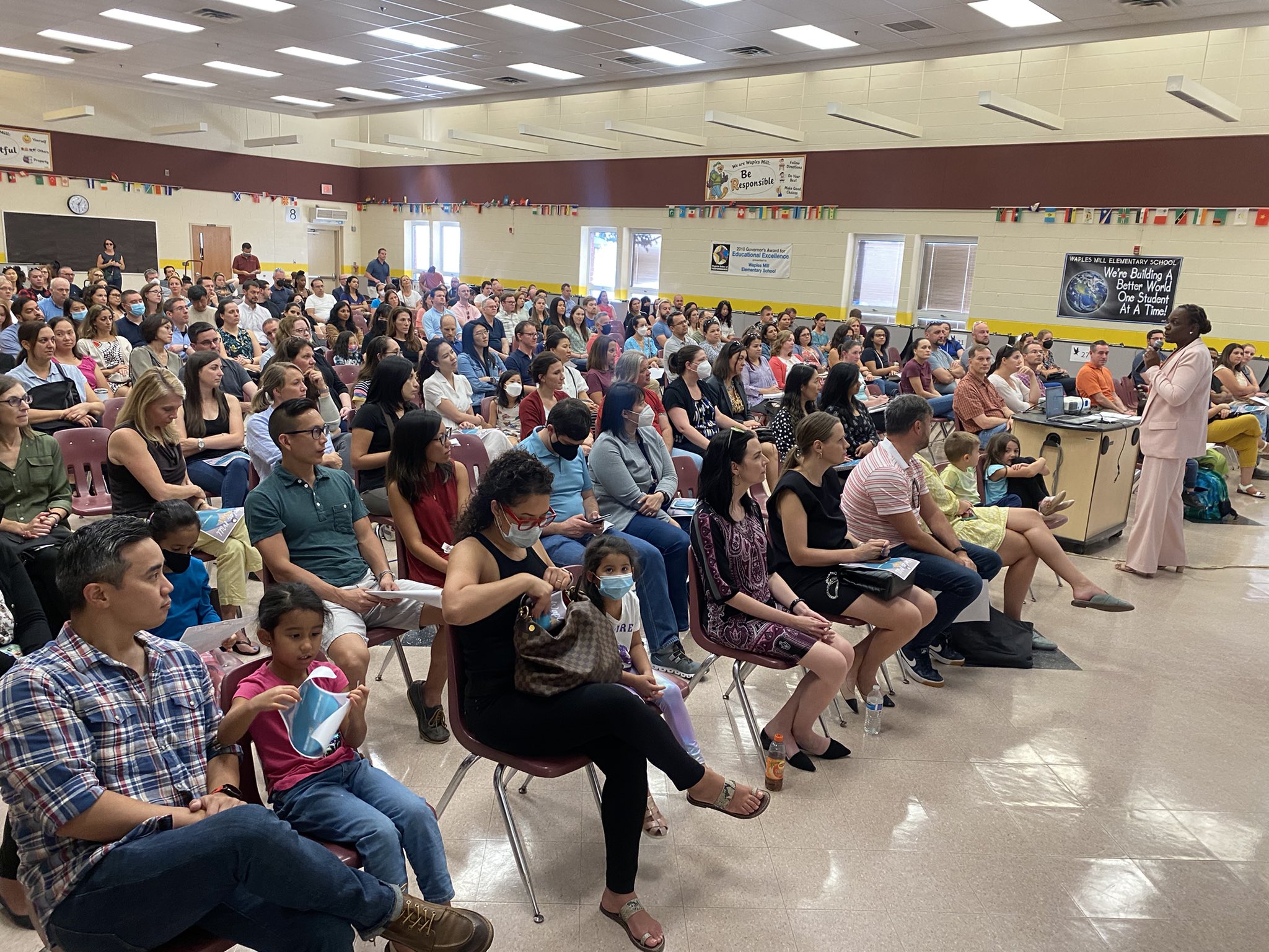 Waples Mill ES on Twitter "Great turn out tonight for our first Back to School Night this year