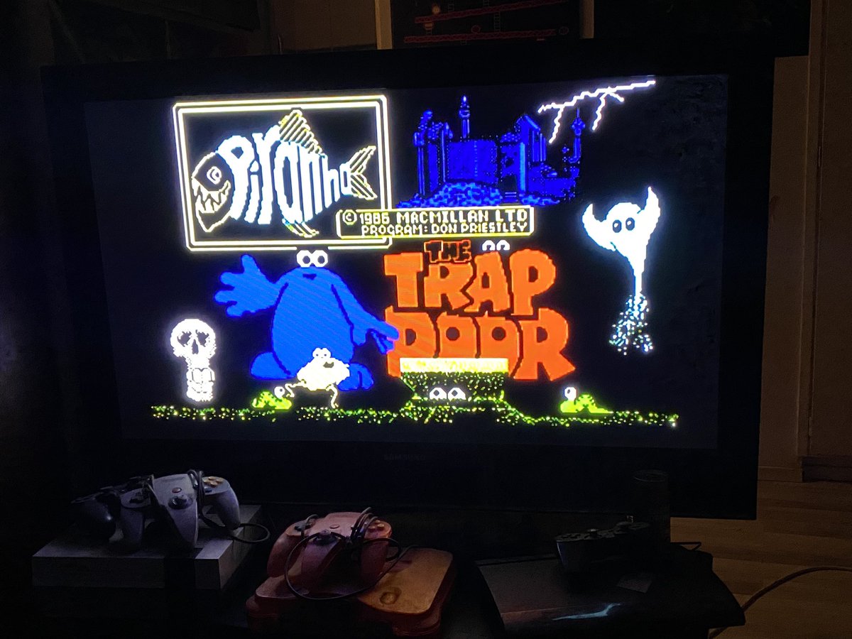 mattiretrogamer's tweet image. A little C-64 nostalgia night with this gem ❤️💜 #c64 #retrogaming #RetroComputing #Commodore64 #gaming #retro