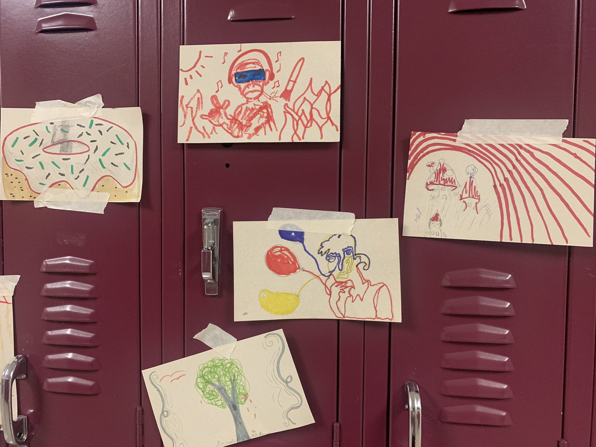 towsonhsart's tweet photo. What an amazing turn out for our first National Art Honor Society meeting! We have such a welcoming art community! We got to know each other by playing a game of telephone but with drawing. Looking forward to a fun and creative year! @BaltCoPS @NAEA https://t.co/xlidN6mZn9
