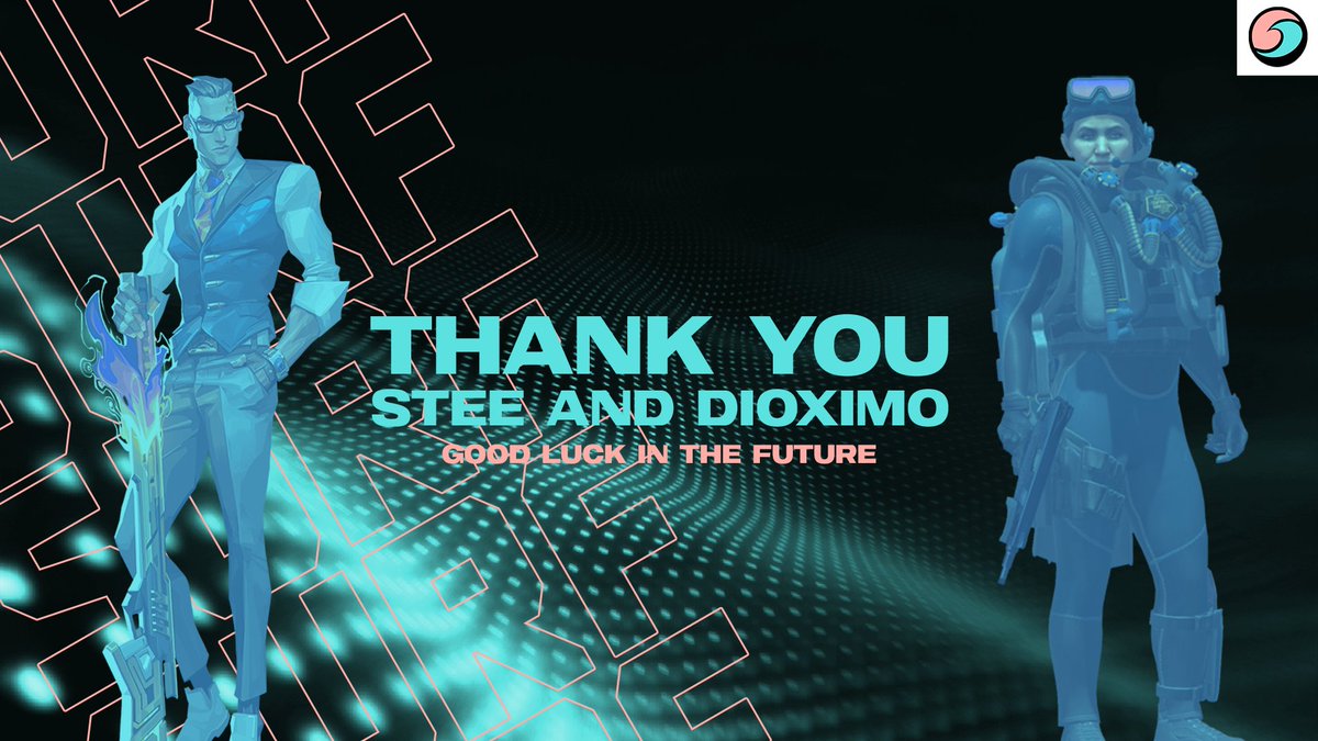 We will be parting ways with <a href="/steeFPS/">stee</a> from our Valorant roster and <a href="/DioximoCS/">Dioximo</a> from our CS:GO roster. We wish them good luck with all their future endeavors