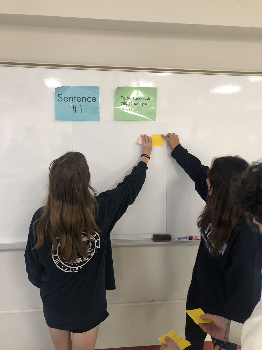 litcoachmusings's tweet photo. 11th grdrs in @MrsHunkele class at @BernardsHS start the year off on the right 👟sharing their goals and strengths in an effort to set intentions and expectations for the school year. https://t.co/bwkI7QrSAF
