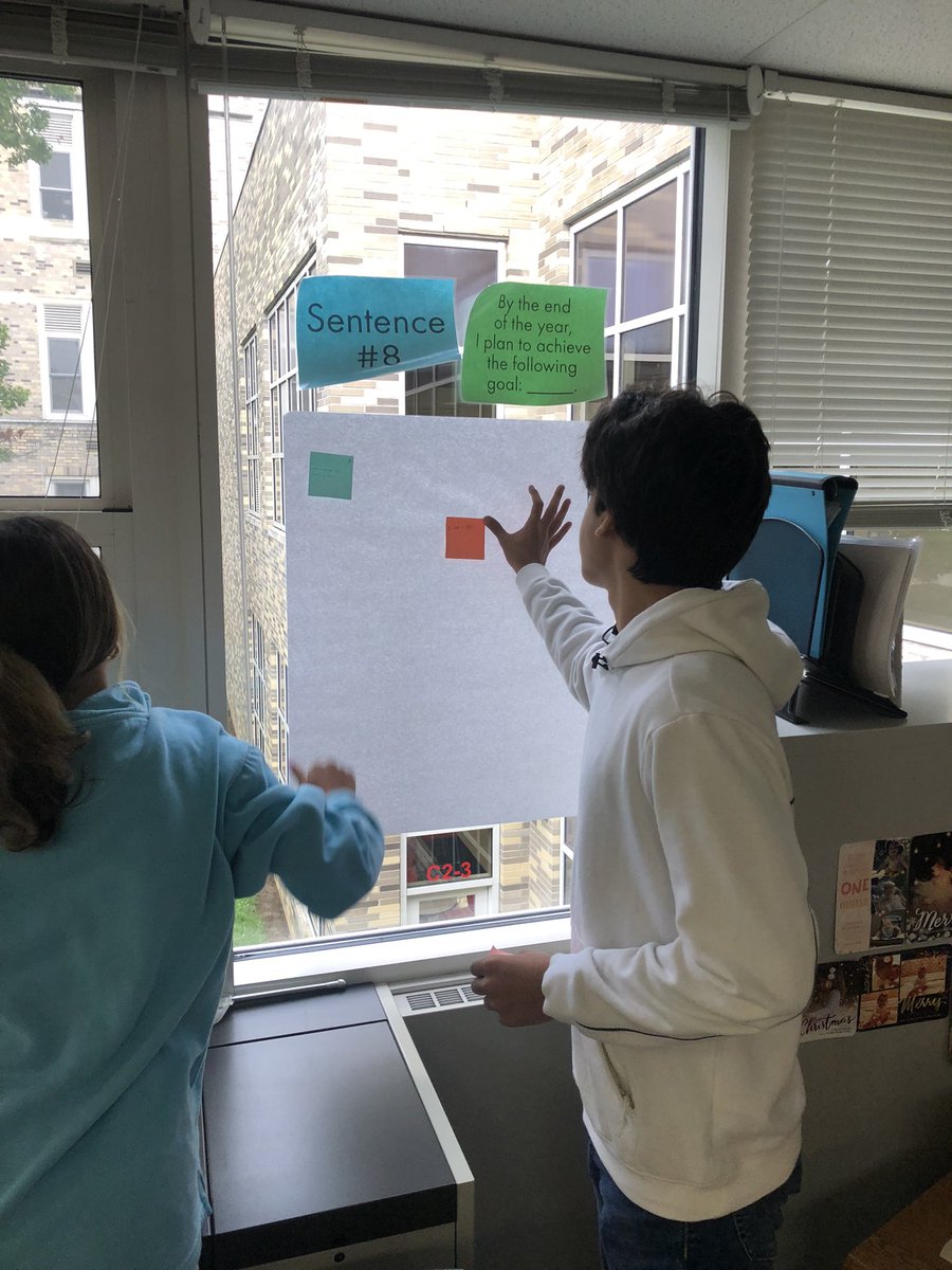 litcoachmusings's tweet photo. 11th grdrs in @MrsHunkele class at @BernardsHS start the year off on the right 👟sharing their goals and strengths in an effort to set intentions and expectations for the school year. https://t.co/bwkI7QrSAF