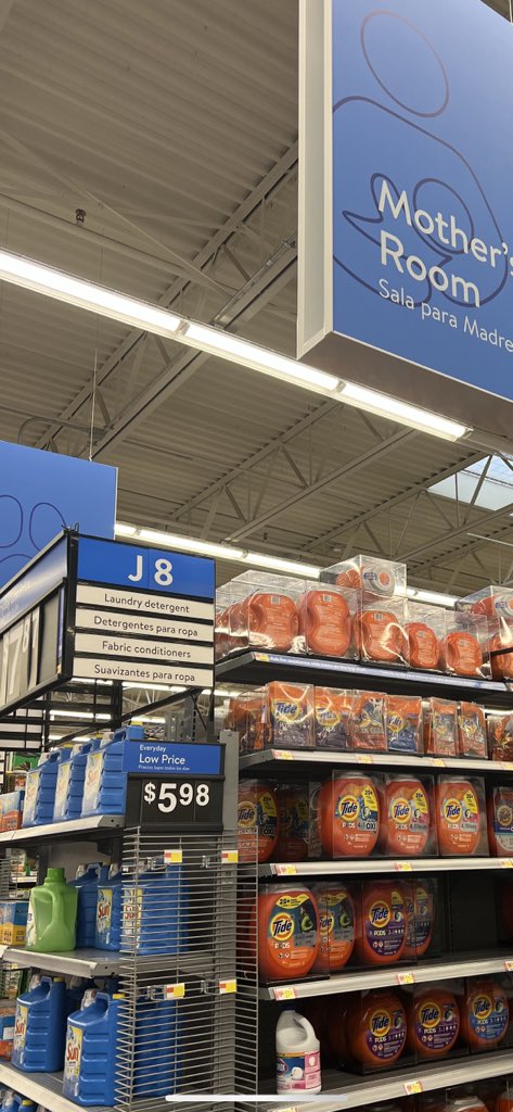 Asil1278's tweet photo. @Walmart  Please explain why the laundry aisle is called Mother’s Room? #Walmart #GhettoWalmart https://t.co/VLk9qjljyI